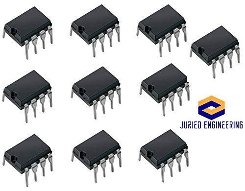Juried Engineering Op Amp Ic Experimenter's Electronics Kit 1 - (2) Rc4558P (2) Ne5532P (2) Tl072Cp (2) Tl082Cp (2) Lm358P (10 Piece Op-Amp Kit) Breadboard-Friendly #TOP4