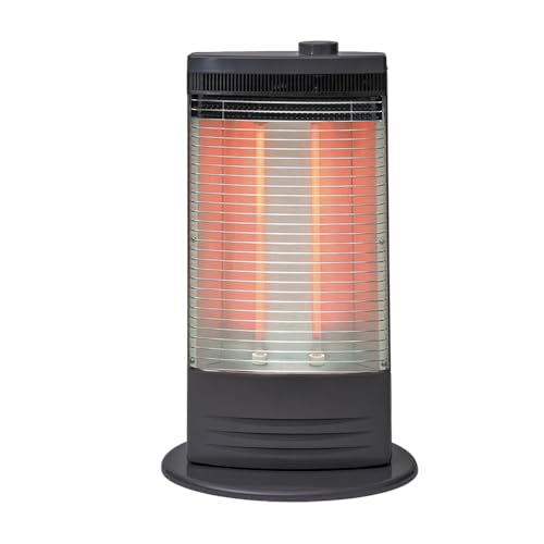 【トヨトミ】赤外線ヒーター電気ヒーター電気暖房 ワイド反射 ツイン赤外線 IR-N10(H) 強1000W 弱500W 日本製 グレー 脱衣所 寝室