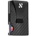 Carbon Fiber Money Clip Wallet - Aluminum Credit Card Wallet RFID - Mens Minimalist Slim Credit Card Holder - 2019 Upgraded Version