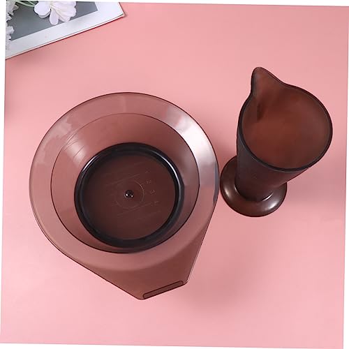 Beavorty Copo Medidor De Plástico Pincéis De Mistura De Tinta De Plástico Tigela De Tingimento De Ca