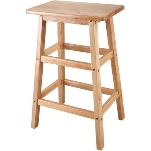 REENEW カウンターチェア バーチェア 木製 ハイスツール 足置き付き 高い椅子 長方形 座面高さ45-90cm バーチェア バースツール ハイチェア バーカウンターチェア ウッドスツール カウンター椅子 ダイニングチェア 軽量 キッチン カウンター