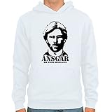 extrem gemütlich SpielRaum Hoodie Ansgar Brinkmann ::: Farbauswahl: SkyBlue oder weiß ::: Größen: S-XXL ::: Fußball-Kult
