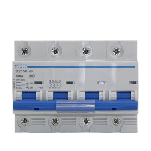 Disjoncteur 4P 125A DZ158-125 interrupteur à air pour éviter les surcharges du réseau