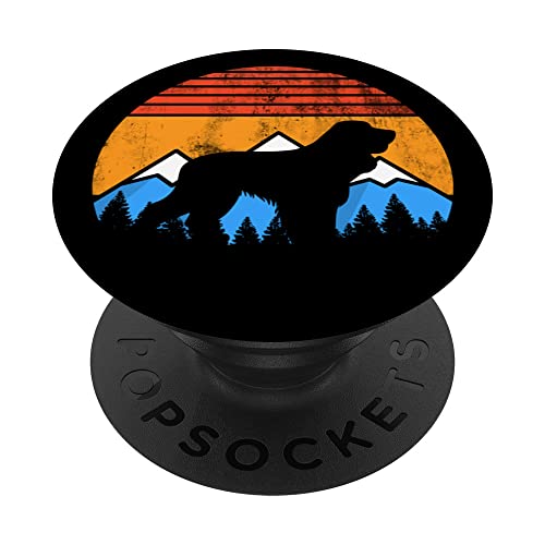 Clásico vintage envejecido Cocker Spaniel Bosque & Montañas PopSockets PopGrip Intercambiable
