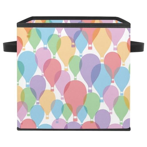 Placard ordonné grâce au cube de rangement pliable tissu montgolfière