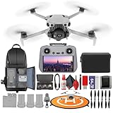 DJI Mini 5 Pro Drone RC2 Fly More Combo Lightweight Camera Aerial UAV Beginner Bundle | Extended Flight Smart Tracking Portable Photography Kit with 64GB Card + Landing Pad + More