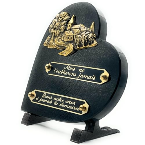 Coeur Plaque Funéraire Coeur | Plaque+funéraire |Pierre tombale | Plaque