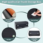 Car Trunk Organizer Leather Car Storage Organizer with Lid Car Organizer - Image 6