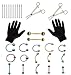 Jconly Body Piercing Kit 37Pcs Professional Body Ear Piercing Kit Surgical Steel Ear Piercing Needles 12G 14G 16G 18G 20G Piercing Clamps Belly Button Tongue Eyebrow Lip Nose Piercing Jewelry Tool