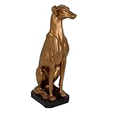 Coloris : Bronze Paris Prix Atmosphera Créateur d\'intérieur - Statue Déco Chien Lévrier 66cm Bronze
