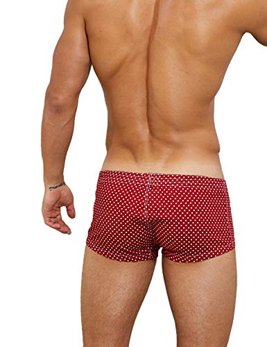 SEOBEAN Mens Sexy Low Rise Boxer Underwear Fit Trunks with Cup-Shaped2