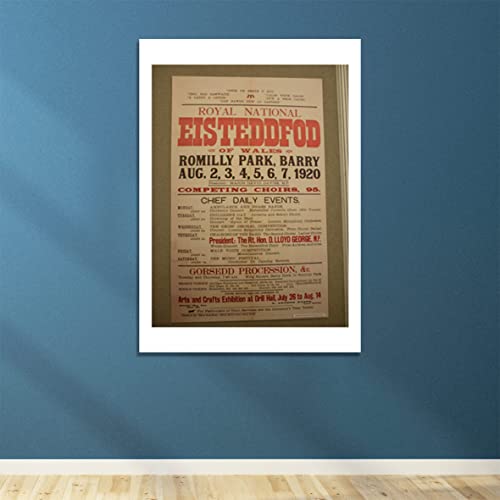 Affiche 1920 Eisteddfod encadrée Spiffing Prints mat M pour décorer un bureau