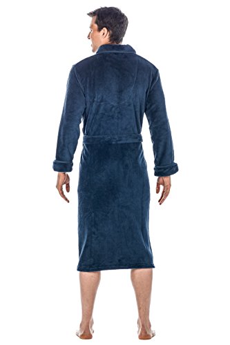 Noble Mount Mens Plush Robe - Fleece Robe, Mens Bathrobe2