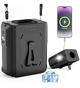 Godboat Portable Waist Fan Clip on, 5-Speed 11000RPM Personal Cooling Fans,10000mAh Rechargeable,...