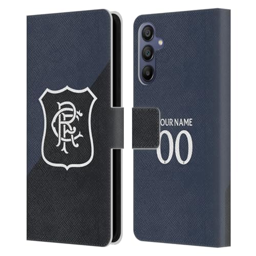 Coque Rangers FC Samsung A15 étui portefeuille en cuir personnalisé du club