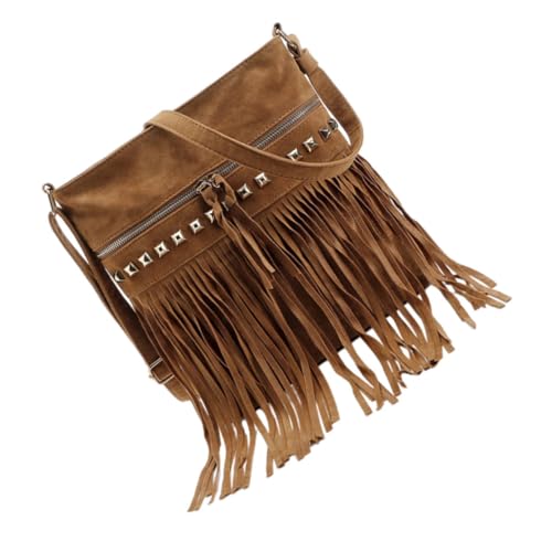 Sac à pompon riveté bandoulière femme léger contre le mal de dos