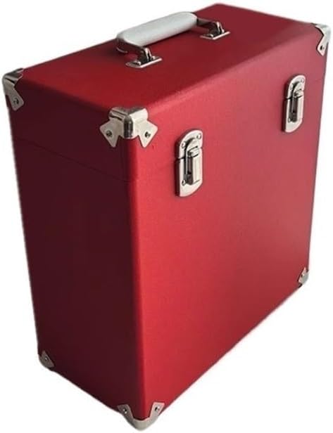 Cd Dvd Storage Portable Wooden Vinyl Record Storage Case Multifunctional Leather Surface CD Albums Box