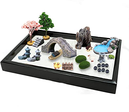 Fairy Garden Accessories Outdoor, 42 Zen Garden Accessories, Miniature Garden Decorations Fairy Garden Supplies for Micro Landscape Decoration Plant Pots Bonsai Craft Decor-Miniature Fairy Garden Kit