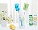 3Pcs 11.4Inch Sponge Clean Brush With Adjustable Plastic Handle For Coffee Glasses Pot Milk Cup Mugs Wine Bottle Baby Bottles Kitchen Clean Dish Washing Feeding-Bottle (Color Random)