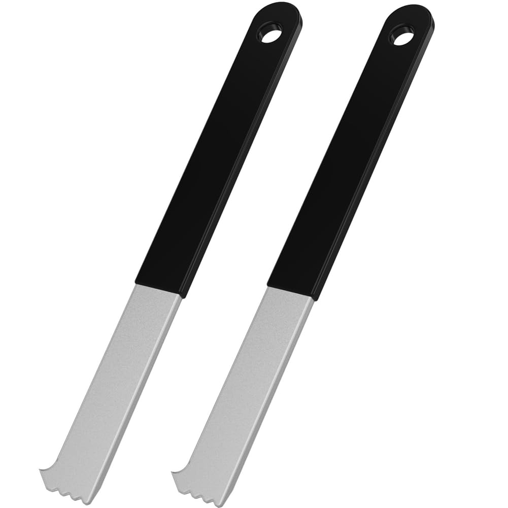 Junterone As Shown 2Pcs Paver Puller, Paver Extractor Tool With Joint Scraper Mini Teeth & Gripper Slots, Paver Removal Tool For Garden
