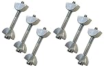 Unika Slimline Toggle Bolt for Compact Laminate Kitchen Worktop Connecting Bolts - 6 Pack