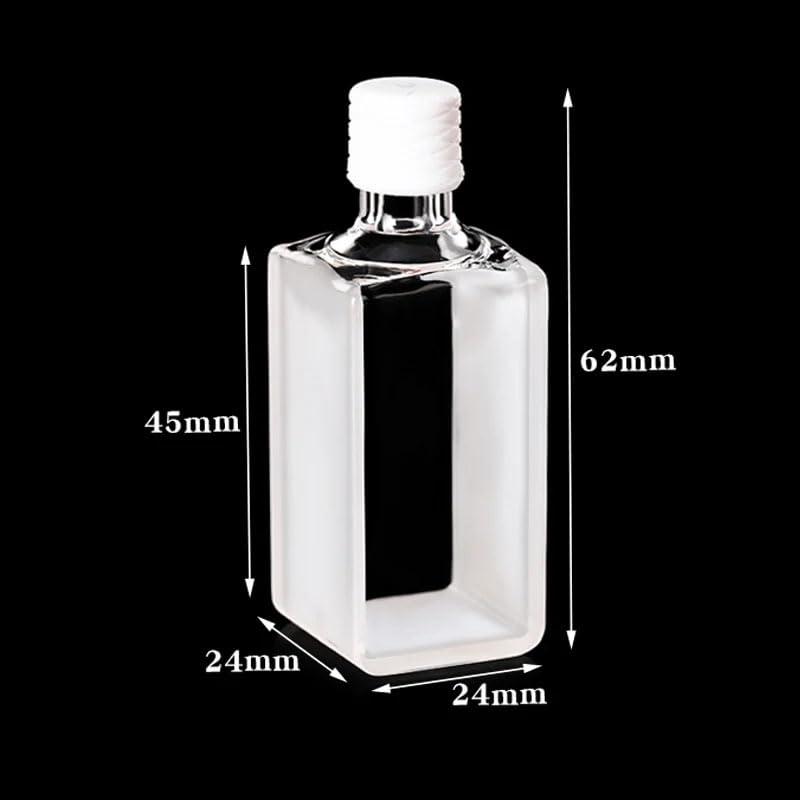1 szt. 17 ml kuweta kwarcowa z zakrętką – japońskie szkło kwarcowe, długość ścieżki optycznej 20 mm, przepuszczalność >80%, idealna do użytku laboratoryjnego