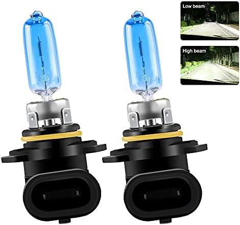Chemini 2Pcs H1 Headlight Bulb 12V 55W Halogen Headlamp Replace for Car Fog Light Lamp High/Low Beam Xenon White 5000K