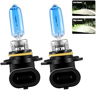 Chemini 2Pcs H1 Headlight Bulb 12V 55W Halogen Headlamp Replace for Car Fog Light Lamp High/Low Beam Xenon White 5000K