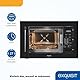 Exquisit Einbaumikrowelle EMW20-DG-020 schwarz| 800 W Leistung | 1000 W Grill | 8 Autokochprogramme| Drehteller 27cm | Einbaugerät | Edelstahl-Garraum