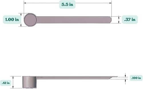 Miniatura 31 de Cucharas para medir café, granos, proteínas, especias y otros productos secos (muchos tamaños diferentes), Opaco