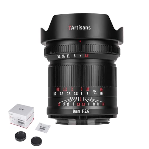 7artisans 9mm F5.6 �t���t���[�� 132°���L�p�v���C���~���[���X�J���������Y Sony E�}�E���g�p