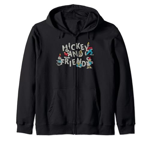 Mickey Classic Hoodie Disney vintage pull zippé à capuche imprimé rétro pour homme