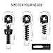 GUGULUZA Sling Swivel Wood Screw Studs,6 pcs Gun Sling Swivel Screws Studs,Sling Mounting Kit Sling Screws Set for Rifles & Shotguns (2 Sets of 6 pcs)