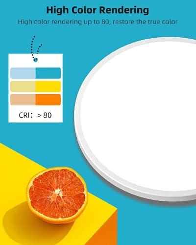 Hepside160LED Round Ceiling Lights, 12 Inch Modern 28W 2520LM Bathroom Waterproof Flush Mount Ceiling Lamp, Daylight White 6000K Bright Lighting Fixture for Kitchen Bedroom Hallway Office Garage Room