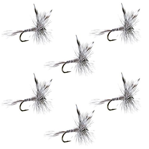 The Fly Fishing Place Mosquito Classic Trout Dry Fly Fishing Flies - Set Of 6 Flies Hook Size 10 #TOP26