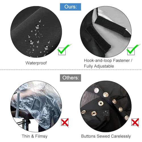 Beugo Haarschere Set, 2 Scharfe Scheren-Sets, Kamm, Haarschnitt Friseurumhänge, Effilierschere Set für Damen Herren Kinder Familie Friseursalon (Schwarz)