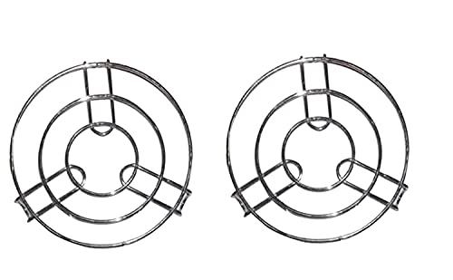 Zero To Infinity Store Stainless Steel Kitchen Cooking Pot Steaming Tray Round Cooker Steamer Rack Stand Cookware Tool Set of 2