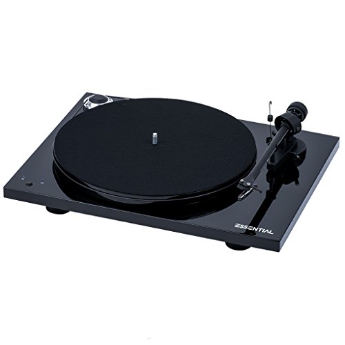 Pro-Ject Essential III SB, Audiophiler „Best Buy“ Plattenspieler mit elektronischer Geschwindigkeitsumschaltung (Schwarz)