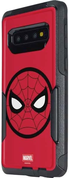 Skinit Decal Phone Skin Compatible with OtterBox Commuter Galaxy S10 Plus - Officially Licensed Marvel Spiderman Spiderman Emblem Design