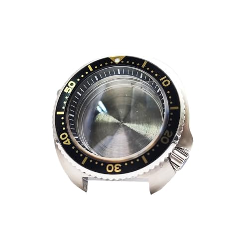 [���X] �c�i SKX 6105 43mm �r���v�P�[�X �T�t�@�C�A�K���X Fit For NH35 �h���P�[�X Fit For NH35 NH36 SKX007 SKX009 �����������[�u�����g�ɓK��(G3)