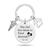 Veterinary Key Chain Veterinarian Gift Vet Tech Appreciation Gift Thank You Gift for Veterinary Technician Animal Lovers Gift Veterinary Nurse Assistant Keychain Coworker Gifts Thanksgiving Day Gift