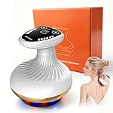 Vacuvia Cellulite Massager 4-in-1 Vakuum Massagegerät gegen Cellulite,Vakuum Massagegerät mit Wärmetherapie & LED-Licht,Straffere Haut,Tiefenmassage mit Wärme, Für Ganzkörper Anwendung Zuhause
