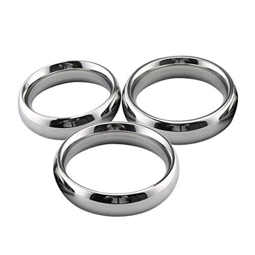 W-HELLO homens anéis mangas de aço inoxidável massagem de fisioterapia de longa duração