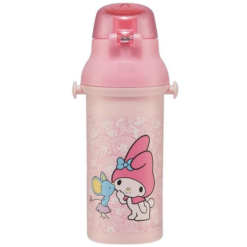 Skater My Melody Plastic Water Bottle with Strap 16.23oz -Friends, SK-SR-660207