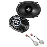 NVX E-Series Rear Speaker Upgrade Kit for 2019-2025 Ram 1500 – 6x9 2-Way Coaxial Speakers, 160W RMS, PEI Tweeters, Includes Plug-and-Play Wiring Harness