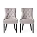 Christopher Knight Home Hayden Fabric Dining Chairs (Set of 2), Light Gray