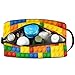 PATTERNFUL Colorful Building Blocks Travel Toiletry Bag for Kids, Waterproof Hanging Wash Bag Dopp Kit for Boys Shaving Bag for Toiletries Accessories