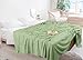 Utopia Bedding Sage Green 100% Cotton Blanket [Twin Size - 90x72 Inch] 350GSM Lightweight, Soft and Breathable Thermal Blanket for All Seasons