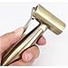 ABZHNM Handheld Bidet Sprayer for Toilet Brushed Brass Portable Baby Cloth Diaper with Hose and Bracket, Feminine Wash, Easy to Install,