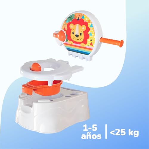 Miniatura 3 de Galpat Baby Orinal Bebé 3 En 1 - Inodoro Niños Con Música Cuando Cae Orina - Incluye Reductor De Wc - Porta Rollos De Papel - Simulador De Cisterna - Recipiente Extraíble Multicolor